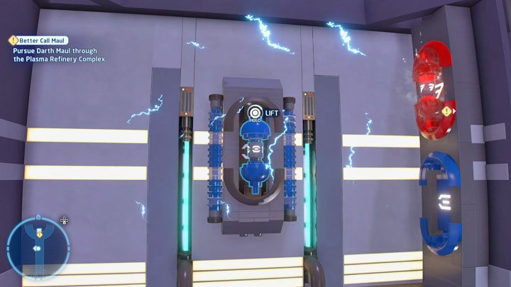 Go to the tunnel with the force fields - LEGO Skywalker Saga: Darth Maul - boss, how to beat? - LEGO Skywalker Saga: Bosses - LEGO Skywalker Saga Guide
