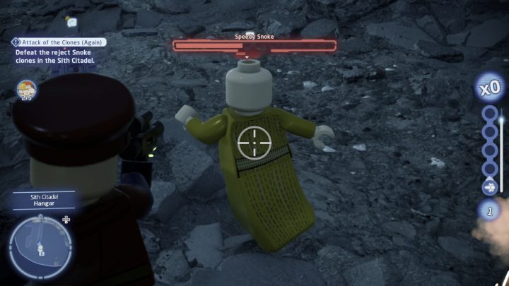 The 3rd clone will run away from you, follow and shoot them - LEGO Skywalker Saga: Attack of the Clones Again - walkthrough - LEGO Skywalker Saga: Exegol - Sith Citadel - LEGO Skywalker Saga Guide