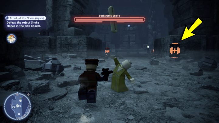 The 4th clone will be immune to your attacks - LEGO Skywalker Saga: Attack of the Clones Again - walkthrough - LEGO Skywalker Saga: Exegol - Sith Citadel - LEGO Skywalker Saga Guide