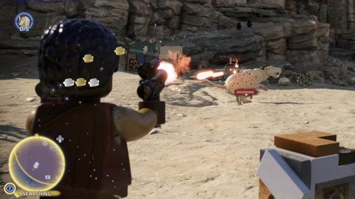Fly to the Jundland desert on the planet Tatooine and visit the search areas - LEGO Skywalker Saga: Wompa Ratatouille - walkthrough - LEGO Skywalker Saga: Bespin - City in the Clouds - LEGO Skywalker Saga Guide