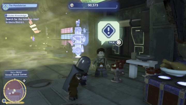 Go to the Uscru district and talk to the man standing by the green fog - LEGO Skywalker Saga: Stolen Knowledge - walkthrough - LEGO Skywalker Saga: Coruscant - federal district - LEGO Skywalker Saga Guide