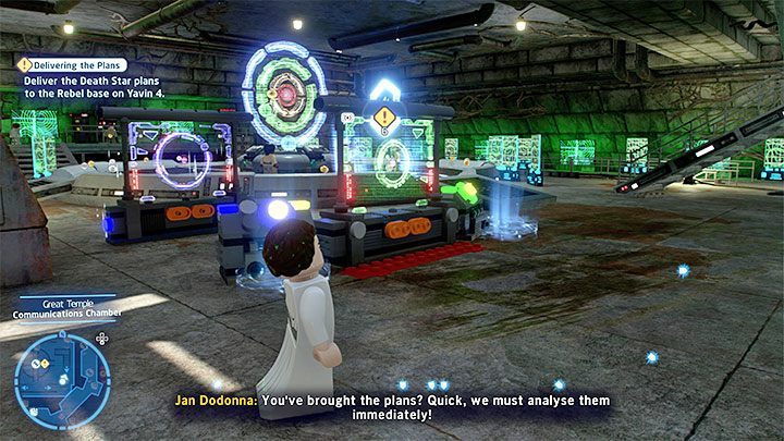 After a successful landing, head towards the command center to meet your allies - LEGO Skywalker Saga: Stay on Target - walkthrough - LEGO Skywalker Saga: Episode 4 - A New Hope - LEGO Skywalker Saga Guide