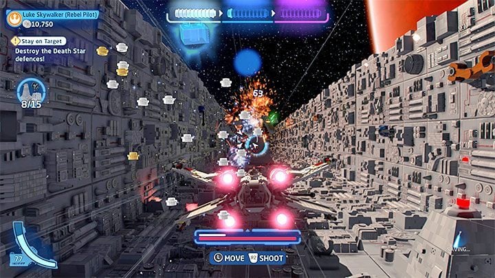 The main goal is to destroy the Death Star, but first you will have to complete a few other objectives - LEGO Skywalker Saga: Stay on Target - walkthrough - LEGO Skywalker Saga: Episode 4 - A New Hope - LEGO Skywalker Saga Guide