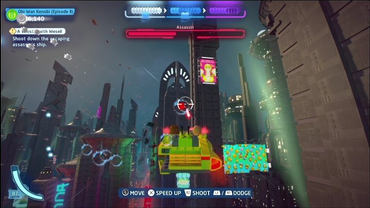 You will get the last part for destroying 5 holographic posters - LEGO Skywalker Saga: Attack of the Clones - collectibles and rewards, list of all - LEGO Skywalker Saga: Minikits - LEGO Skywalker Saga Guide