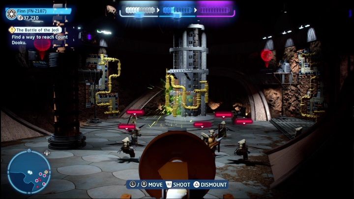 You will find the last part of the minikit during the fight, when Count Dooku escapes - LEGO Skywalker Saga: Attack of the Clones - collectibles and rewards, list of all - LEGO Skywalker Saga: Minikits - LEGO Skywalker Saga Guide