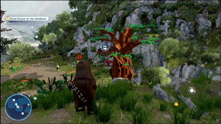 You'll get the next part by jumping on the tree - LEGO Skywalker Saga: Revenge of the Sith - collectibles and rewards, list of all - LEGO Skywalker Saga: Minikits - LEGO Skywalker Saga Guide