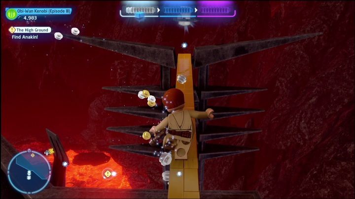 To get the first part in this level, you'll need to construct a ramp - LEGO Skywalker Saga: Revenge of the Sith - collectibles and rewards, list of all - LEGO Skywalker Saga: Minikits - LEGO Skywalker Saga Guide