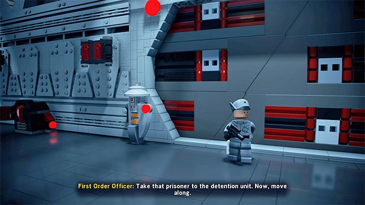Take the main corridor - LEGO Skywalker Saga: First Order of Business - walkthrough - LEGO Skywalker Saga: Episode 7 - The Force Awakens - LEGO Skywalker Saga Guide