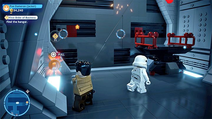 Stand in a place where you will be able to build a grappling point - LEGO Skywalker Saga: First Order of Business - walkthrough - LEGO Skywalker Saga: Episode 7 - The Force Awakens - LEGO Skywalker Saga Guide