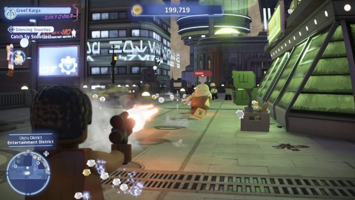 When Snootles starts running away, catch up with her and defeat her - LEGO Skywalker Saga: Silencing Snootles - walkthrough - LEGO Skywalker Saga: Cantonica - Canto Bight - LEGO Skywalker Saga Guide
