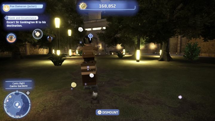 Talk to the quest giver and accept the task - LEGO Skywalker Saga: Gonk and Circumstance - walkthrough - LEGO Skywalker Saga: Cantonica - Canto Bight - LEGO Skywalker Saga Guide