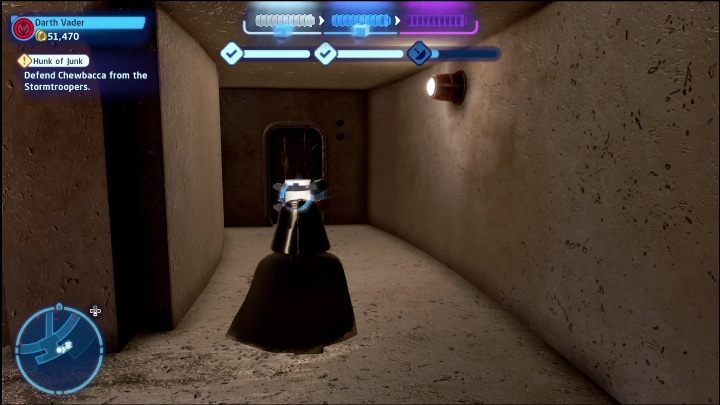 The last part is hidden behind a locked door that will be unlocked in the main plot - LEGO Skywalker Saga: A New Hope - list of collectibles and rewards - LEGO Skywalker Saga: Minikits - LEGO Skywalker Saga Guide