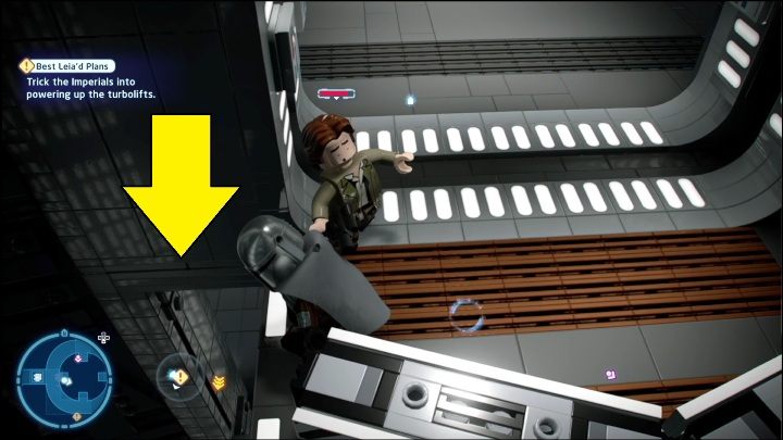 You have to jump down to the next collectible - LEGO Skywalker Saga: A New Hope - list of collectibles and rewards - LEGO Skywalker Saga: Minikits - LEGO Skywalker Saga Guide