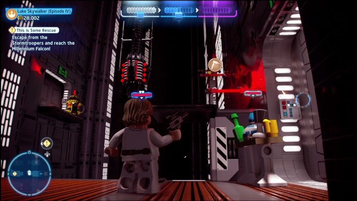 After you've opened the last door on this level, you should stop running forward - LEGO Skywalker Saga: A New Hope - list of collectibles and rewards - LEGO Skywalker Saga: Minikits - LEGO Skywalker Saga Guide