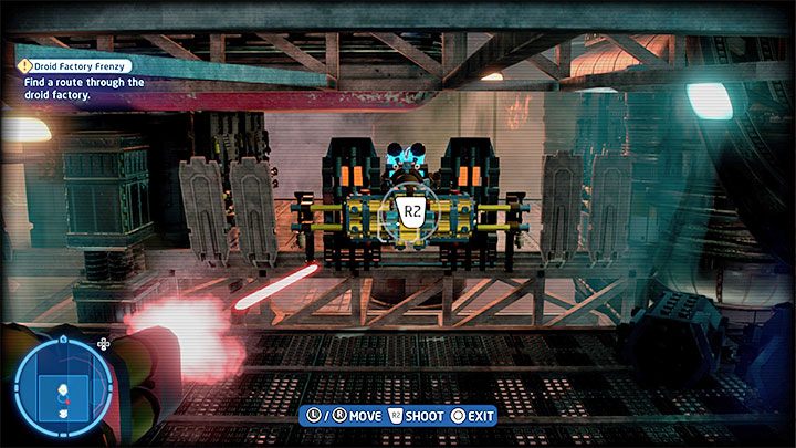 Destroy the barricade between the force fields and explore the newly unlocked area - LEGO Skywalker Saga: Droid Factory Frenzy - walkthrough - LEGO Skywalker Saga: Episode 2 - Attack of the Clones - LEGO Skywalker Saga Guide