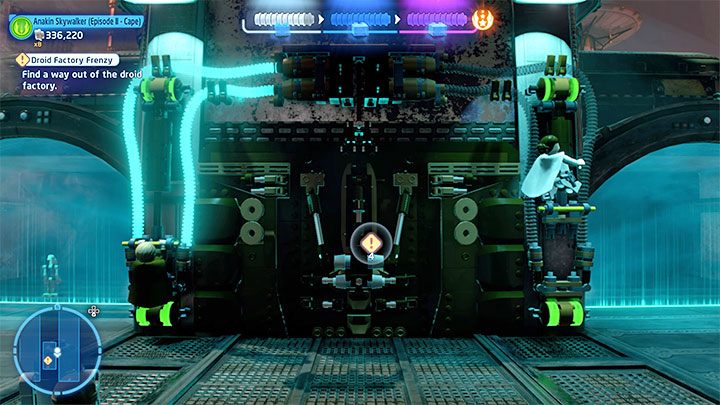 Continue the journey and slide down the rope - LEGO Skywalker Saga: Droid Factory Frenzy - walkthrough - LEGO Skywalker Saga: Episode 2 - Attack of the Clones - LEGO Skywalker Saga Guide