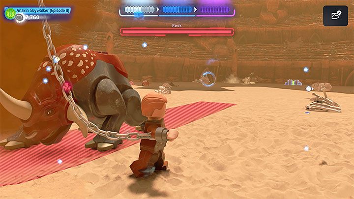An additional difficulty at the beginning of the battle is that the heroes are trapped - LEGO Skywalker Saga: Petranaki Panic - walkthrough - LEGO Skywalker Saga: Episode 2 - Attack of the Clones - LEGO Skywalker Saga Guide