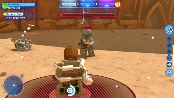 Another unique attack by Jango is trapping the hero - LEGO Skywalker Saga: Petranaki Panic - walkthrough - LEGO Skywalker Saga: Episode 2 - Attack of the Clones - LEGO Skywalker Saga Guide