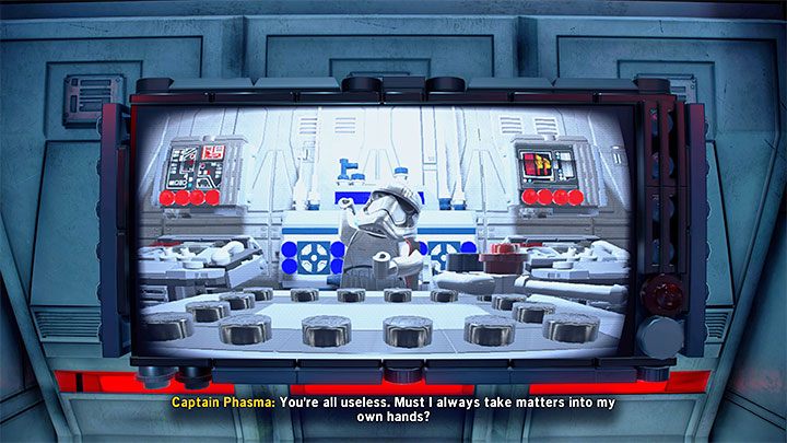 Captain Phasma will initially hide in the central control room - LEGO Skywalker Saga: Captain Phasma - boss, how to beat? - LEGO Skywalker Saga: Bosses - LEGO Skywalker Saga Guide
