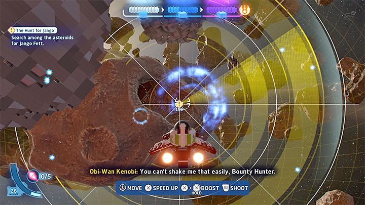 During this stage, you'll have to uncover Jango's hiding spot twice - LEGO Skywalker Saga: Jango Fett - boss, how to beat? - LEGO Skywalker Saga: Bosses - LEGO Skywalker Saga Guide