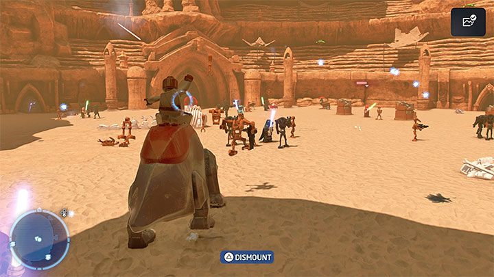 The third confrontation with the bounty hunter is part of the arena fights - LEGO Skywalker Saga: Jango Fett - boss, how to beat? - LEGO Skywalker Saga: Bosses - LEGO Skywalker Saga Guide