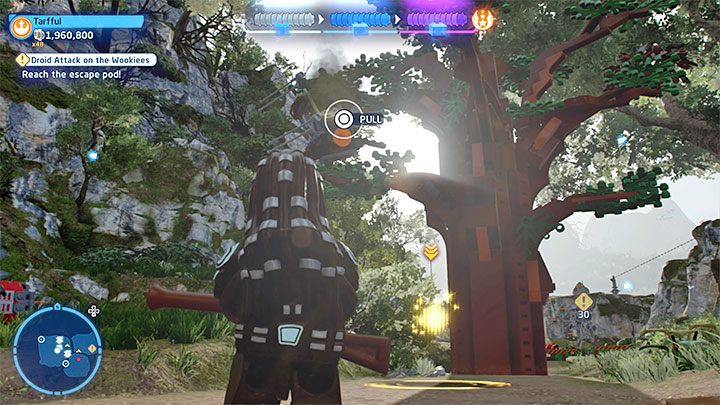 Once you land, a short cutscene showing the escape pod will play - it's your destination - LEGO Skywalker Saga: Droid Attack on the Wookiees - walkthrough - LEGO Skywalker Saga: Episode 3 - Revenge of the Sith - LEGO Skywalker Saga Guide