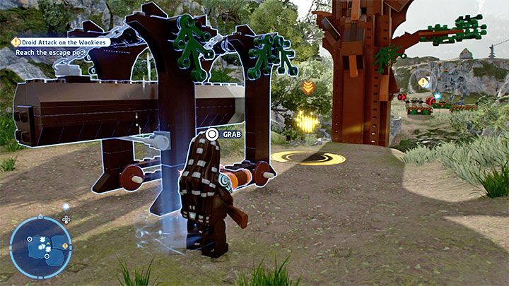 On the left you can build a Battering Ram - LEGO Skywalker Saga: Droid Attack on the Wookiees - walkthrough - LEGO Skywalker Saga: Episode 3 - Revenge of the Sith - LEGO Skywalker Saga Guide