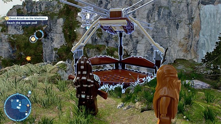 On the right you can build a Fluttercraft - LEGO Skywalker Saga: Droid Attack on the Wookiees - walkthrough - LEGO Skywalker Saga: Episode 3 - Revenge of the Sith - LEGO Skywalker Saga Guide