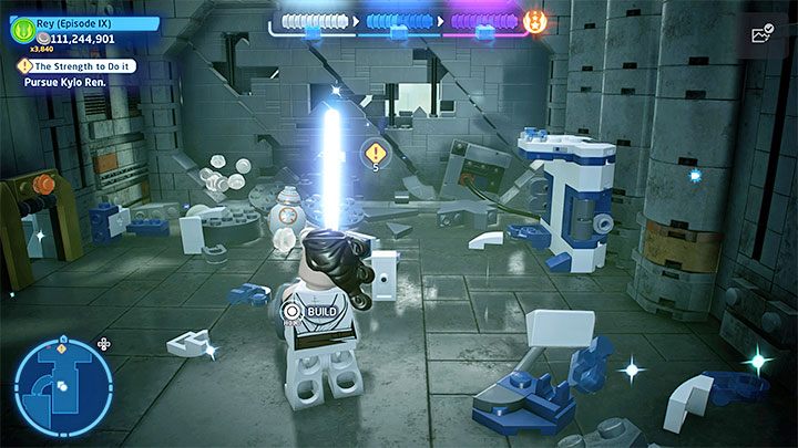Destroy all the nearby objects - LEGO Skywalker Saga: Kylo Ren episode 9 - boss, how to beat? - LEGO Skywalker Saga: Bosses - LEGO Skywalker Saga Guide