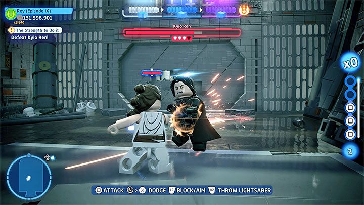The second phase of the duel against Kylo won't surprise you - LEGO Skywalker Saga: The Strength To Do It - walkthrough - LEGO Skywalker Saga: Episode 9 - The Rise of Skywalker - LEGO Skywalker Saga Guide