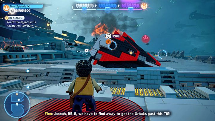 You will reach the place where the heroes will jump off their mounts and start fighting with the Stormtroopers - LEGO Skywalker Saga: Be With Me - walkthrough - LEGO Skywalker Saga: Episode 9 - The Rise of Skywalker - LEGO Skywalker Saga Guide