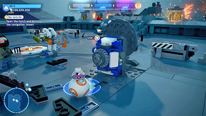 The boss is assisted by Stormtroopers - you can attack them during the main confrontation or deal with them after defeating BB-Boss - LEGO Skywalker Saga: Be With Me - walkthrough - LEGO Skywalker Saga: Episode 9 - The Rise of Skywalker - LEGO Skywalker Saga Guide