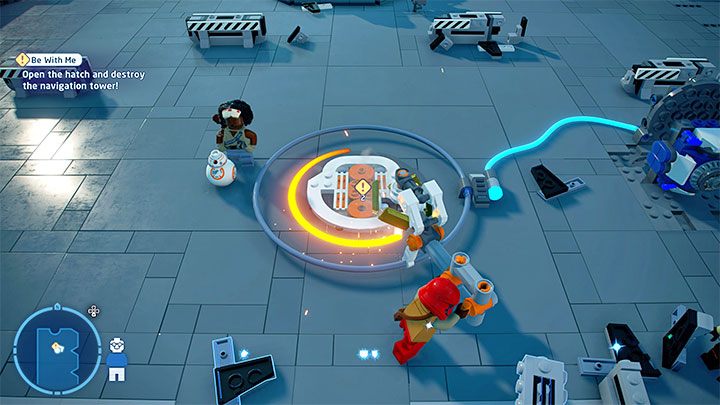 Finally, approach the rotating mechanism - LEGO Skywalker Saga: Be With Me - walkthrough - LEGO Skywalker Saga: Episode 9 - The Rise of Skywalker - LEGO Skywalker Saga Guide