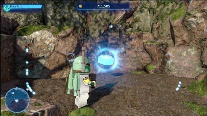 This brick is on a rocky mountain in the southern part of the region - LEGO Skywalker Saga: Mazs Castle - list of all puzzles - LEGO Skywalker Saga: Takodona - LEGO Skywalker Saga Guide