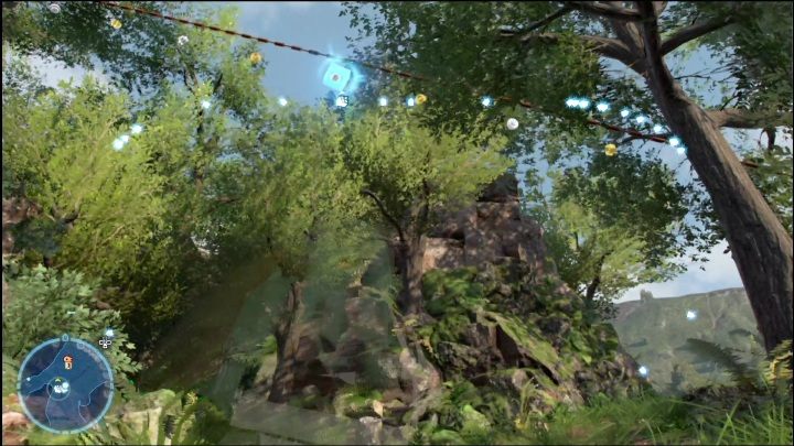 The brick hangs on a rope that you can slide on - LEGO Skywalker Saga: Mazs Castle - list of all puzzles - LEGO Skywalker Saga: Takodona - LEGO Skywalker Saga Guide