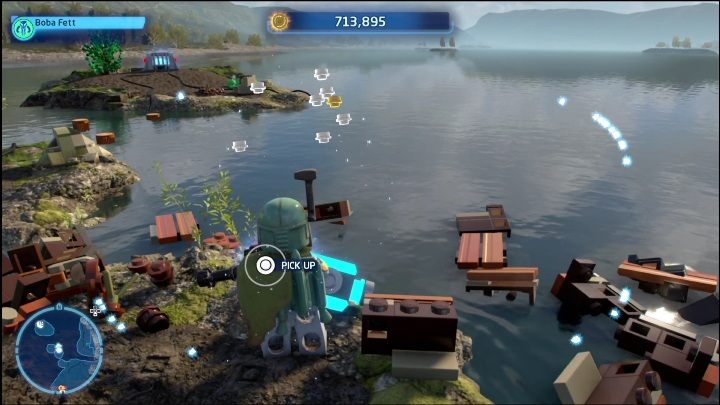 The brick is in a chest, on a small island - LEGO Skywalker Saga: Mazs Castle - list of all puzzles - LEGO Skywalker Saga: Takodona - LEGO Skywalker Saga Guide