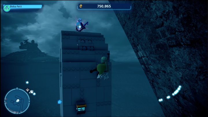 The collectible, which is a spacecraft, is on the top of a column in front of the Citadel - LEGO Skywalker Saga: Sith Citadel - list of all puzzles - LEGO Skywalker Saga: Exegol - LEGO Skywalker Saga Guide