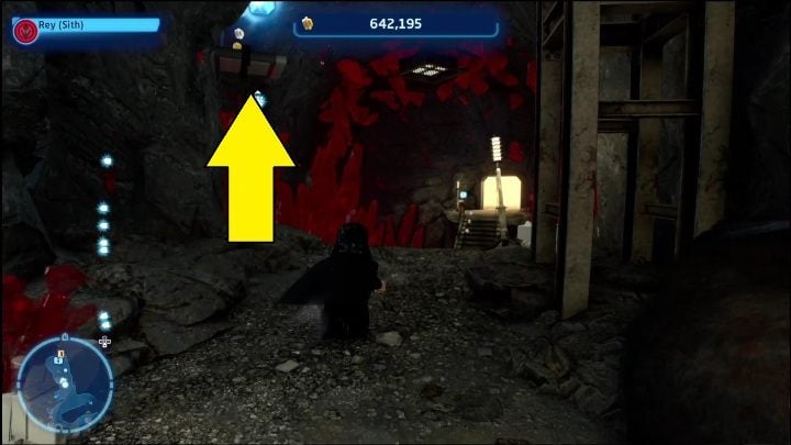 The brick is on a metal ledge - LEGO Star Wars The Skywalker Saga: Criat Outpost - list of all puzzles - LEGO Skywalker Saga: Criat - LEGO Skywalker Saga Guide