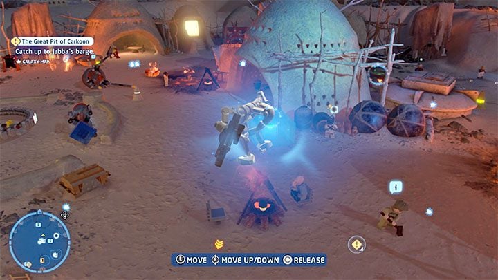 You can easily complete the puzzle by being smart and ignoring the "official" method of using the ramp and gliding - LEGO Skywalker Saga: Tuanul Village - list of all puzzles - LEGO Skywalker Saga: Jakku - LEGO Skywalker Saga Guide