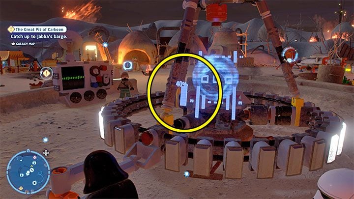 You must also use the rotating mechanism - LEGO Skywalker Saga: Tuanul Village - list of all puzzles - LEGO Skywalker Saga: Jakku - LEGO Skywalker Saga Guide