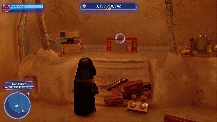 Return to the Tuanul village on Jakku and reach the locked hut - LEGO Skywalker Saga: Tuanul Village - list of all puzzles - LEGO Skywalker Saga: Jakku - LEGO Skywalker Saga Guide
