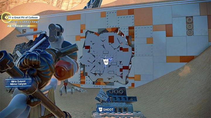 Choose any Scavenger, e - LEGO Skywalker Saga: Niima Outpost - list of all puzzles - LEGO Skywalker Saga: Jakku - LEGO Skywalker Saga Guide