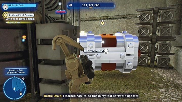 As you walk through the Command Center you can talk to a member of the resistance and learn about the need to provide an energy source - LEGO Skywalker Saga: Resistance Base - list of all puzzles - LEGO Skywalker Saga: DQar - LEGO Skywalker Saga Guide