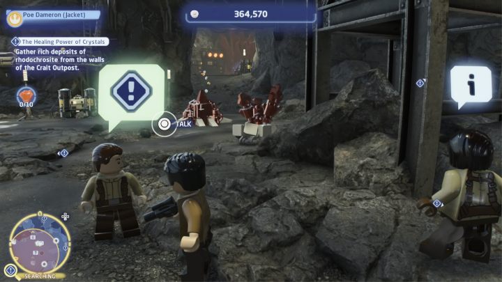 Accept the quest from the quest giver and go to Crait - LEGO Skywalker Saga: The Healing Power of Crystals - walkthrough - LEGO Skywalker Saga: Hoth - Echo base - LEGO Skywalker Saga Guide