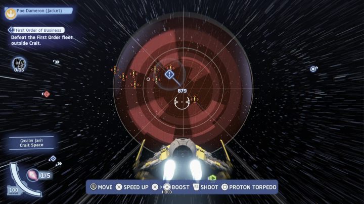 Fly to the mission marker and shoot down 15 enemy ships that attack the rebels - LEGO Skywalker Saga: First Order of Business side quests - LEGO Skywalker Saga: Crait facility - LEGO Skywalker Saga Guide