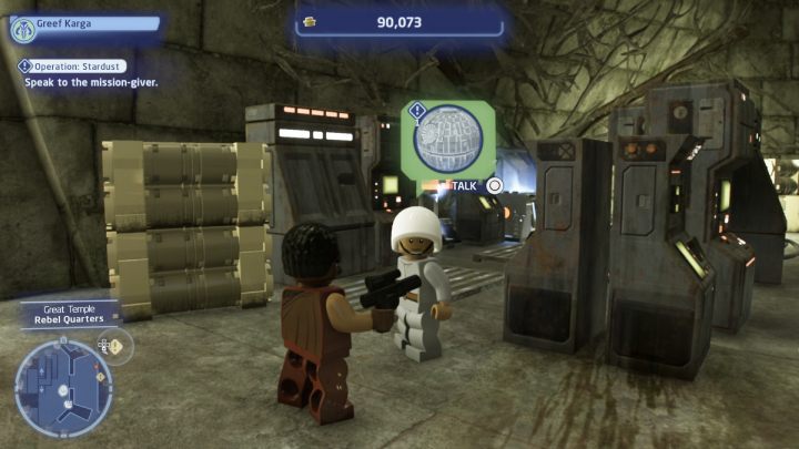 Accept the quest at the resistance base on Yavin 4 and go to the federal district on Coruscant - LEGO Skywalker Saga: Operation Stardust - walkthrough - LEGO Skywalker Saga: Yavin 4 - The Great Temple - LEGO Skywalker Saga Guide