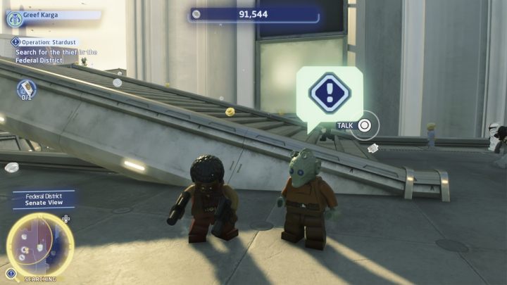 Take the taxi back to the northern landing site and follow the marker to the search site - LEGO Skywalker Saga: Operation Stardust - walkthrough - LEGO Skywalker Saga: Yavin 4 - The Great Temple - LEGO Skywalker Saga Guide