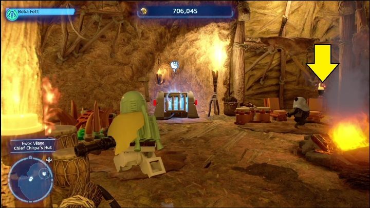 This brick can be found in one of the rooms inside the tree - LEGO Skywalker Saga: Ewok Village - list of all puzzles - LEGO Skywalker Saga: Endor - LEGO Skywalker Saga Guide