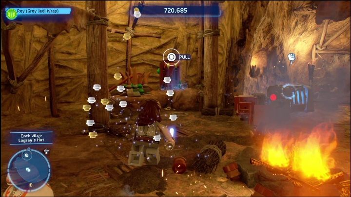 This chest with a collectible will open if you pull 3 levers in less than 15 seconds - LEGO Skywalker Saga: Ewok Village - list of all puzzles - LEGO Skywalker Saga: Endor - LEGO Skywalker Saga Guide