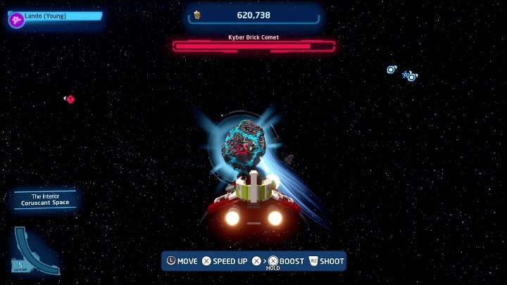 5 Kyber Bricks are hiding in special comets - one per space zone - LEGO Skywalker Saga: Kyber Bricks in outer space - how to get them, list of all - LEGO Skywalker Saga: Other Finds - LEGO Skywalker Saga Guide